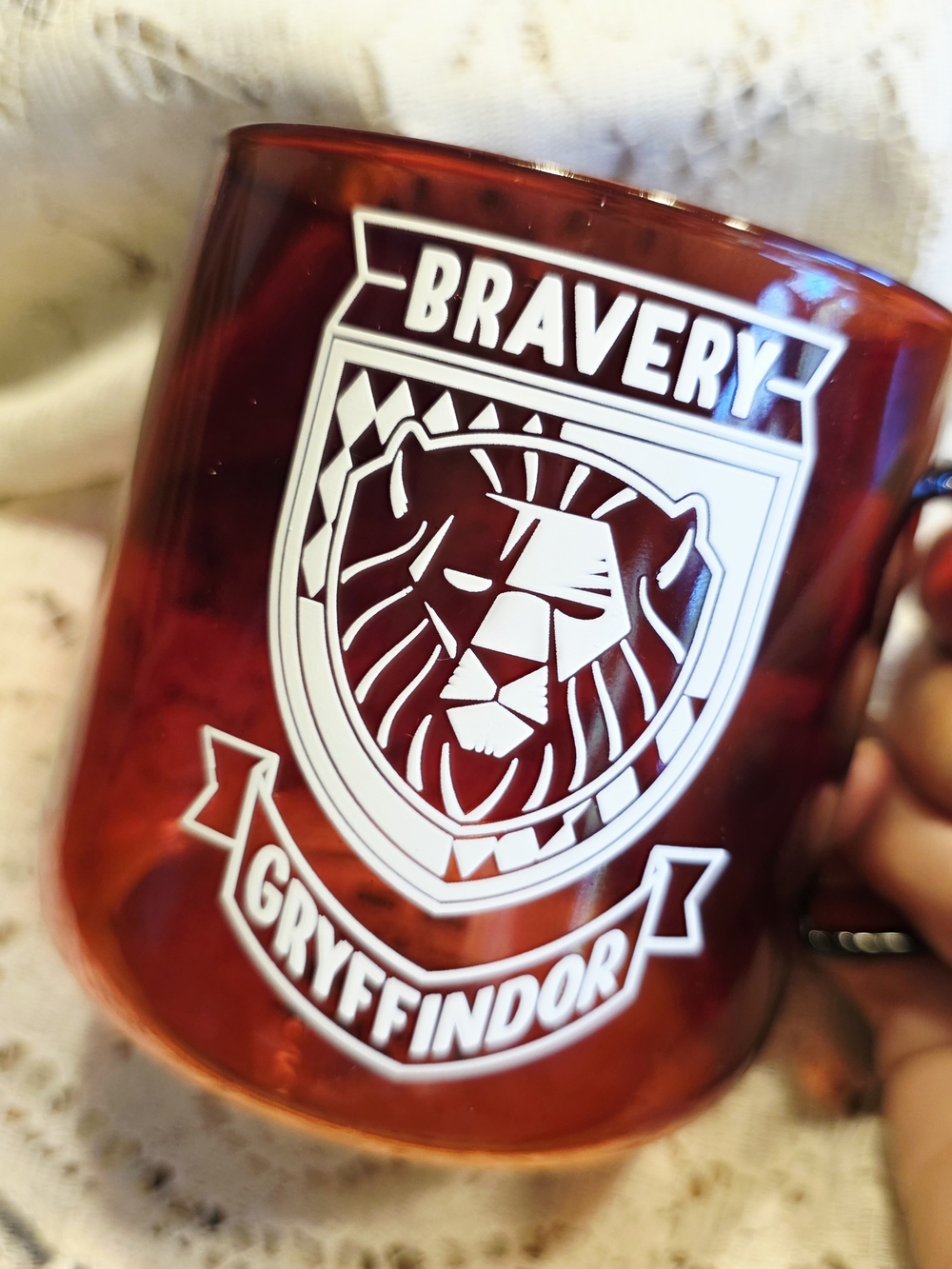Harry Potter Gryffindor Bravery Red Glass Mug by Hallmark